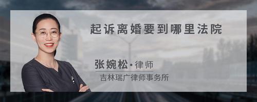 起诉离婚要到哪里法院
