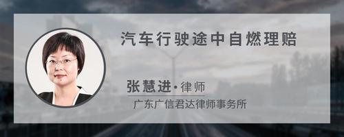 汽车行驶途中自燃理赔