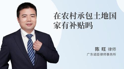 在农村承包土地国家有补贴吗