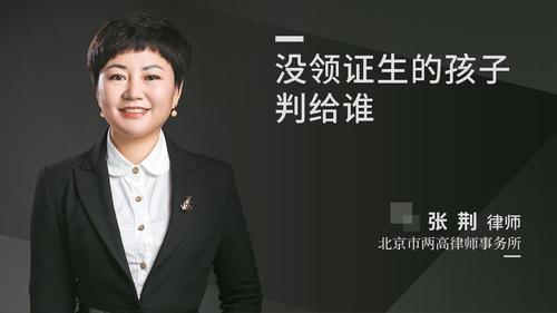 没领证生的孩子判给谁