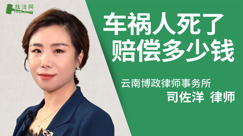 车祸人死了赔偿多少钱