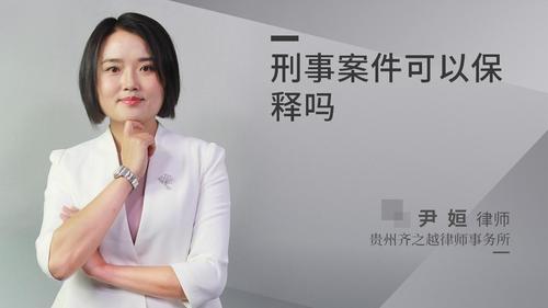 刑事案件可以保释吗
