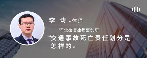 交通事故死亡责任划分是怎样的