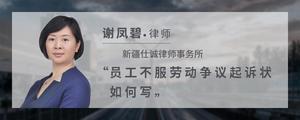 员工不服劳动争议起诉状如何写