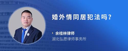 婚外情同居犯法吗?