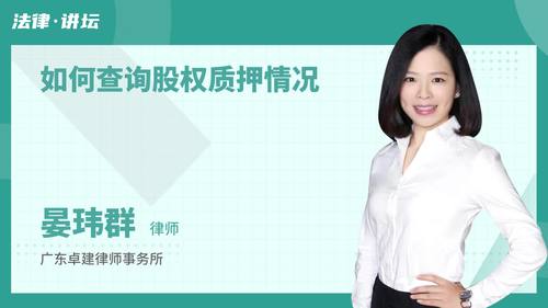 如何查询股权质押情况