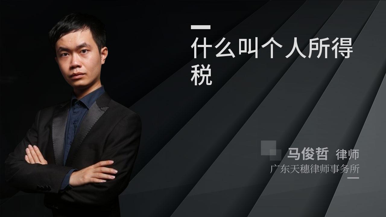 什么叫个人所得税