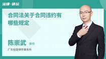 合同法关于合同违约有哪些规定
