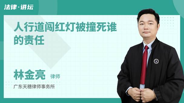人行道闯红灯被撞死谁的责任