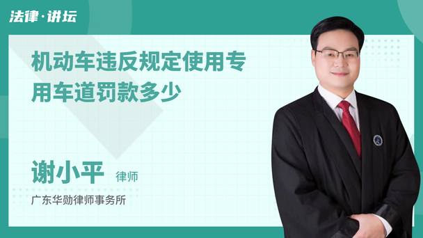 机动车违反规定使用专用车道罚款多少