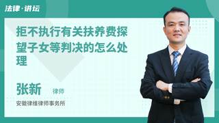 拒不执行有关扶养费探望子女等判决的怎么处理