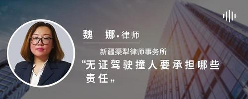 无证驾驶撞人要承担哪些责任