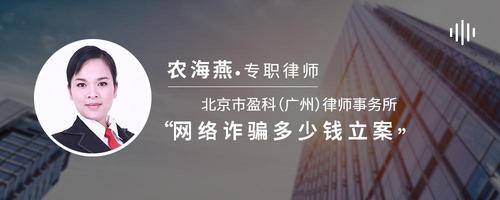 网络诈骗多少钱立案